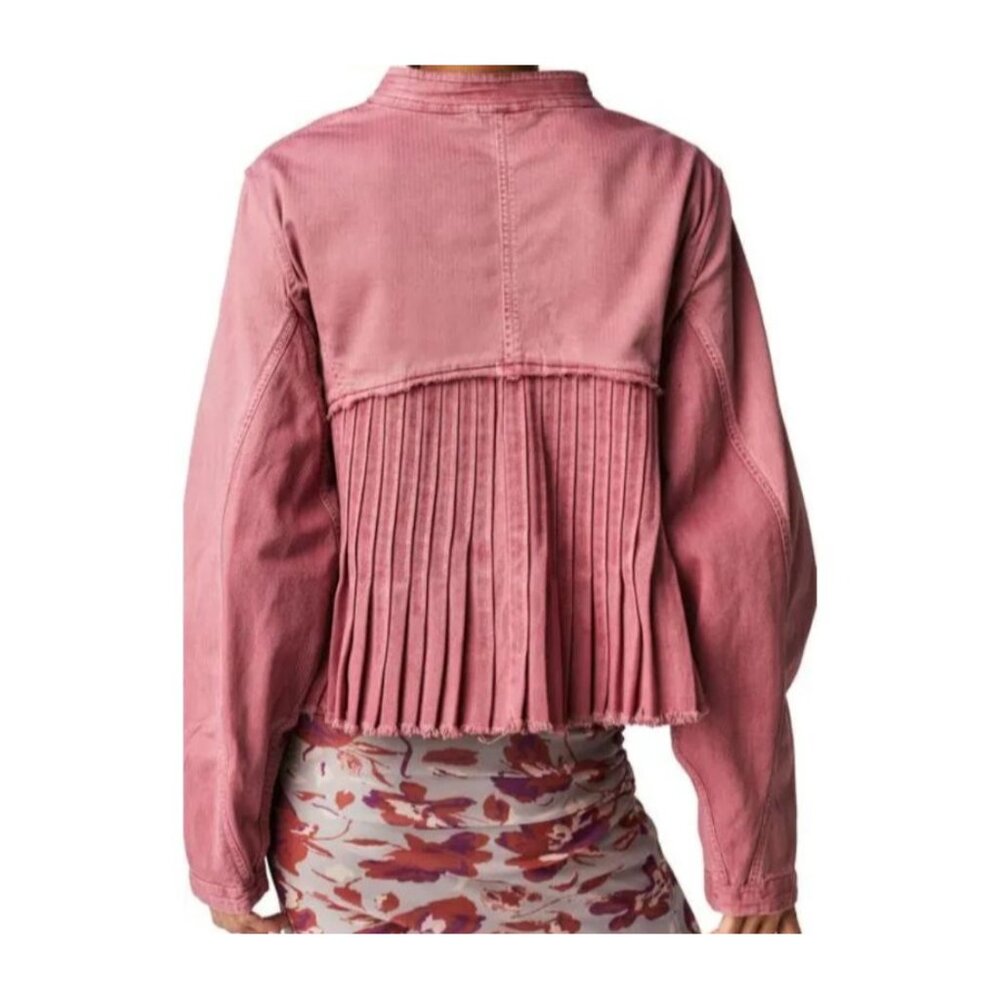 Free People Cassidy Jacket Military Romantic Grunge Large - Picture 2 of 15